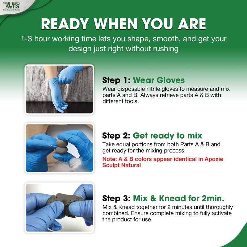 Aves Apoxie Sculpt - 2 Part Modeling Compound (A & B) - 4 Pound, Apoxie Sculpt for Sculpting, Modeling, Filling, Repairing, Easy to Use â€“ Natural - Image 3